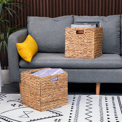 CXQCMUYE wicker basket on shelf storage demonstrates tidy, breathable organization.