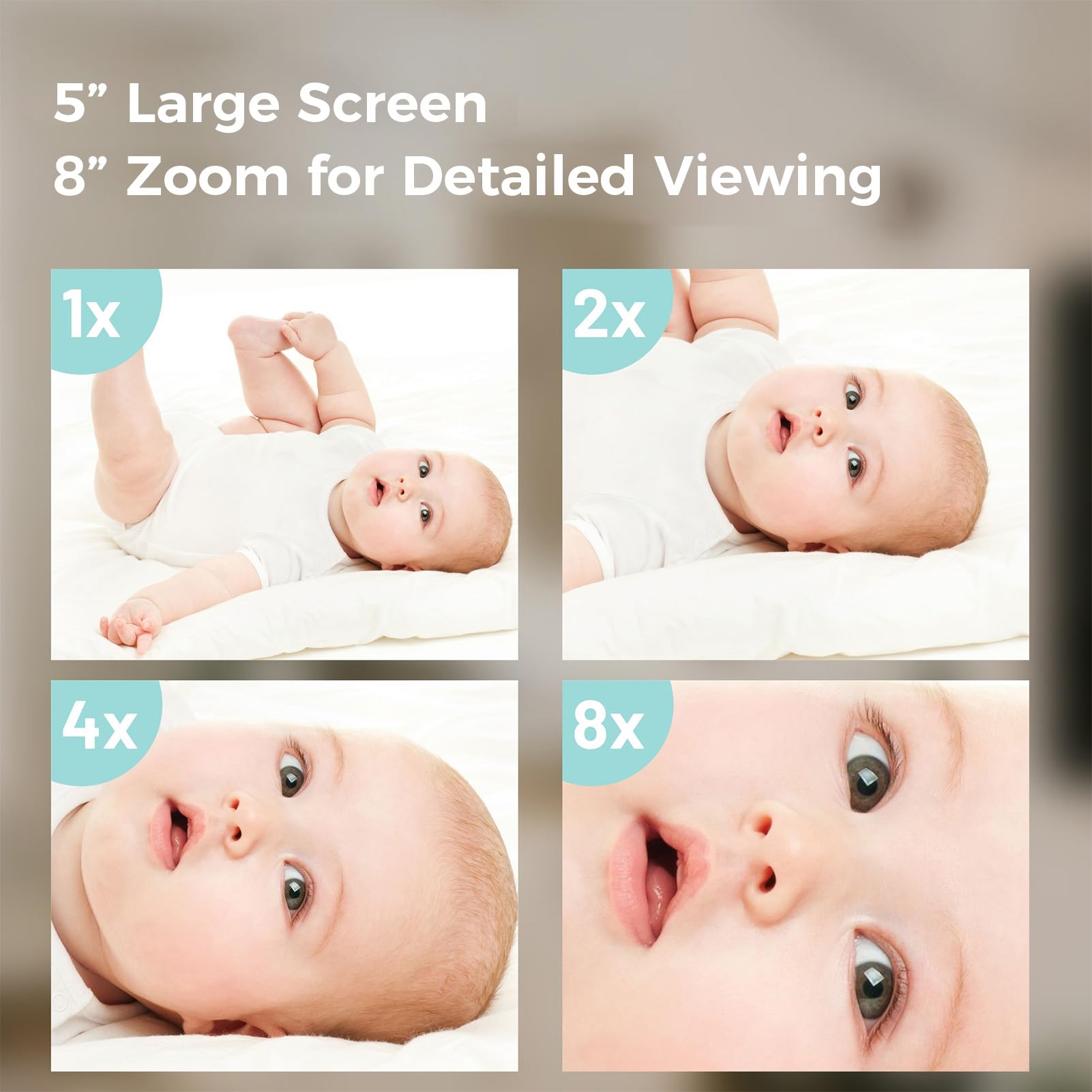 Cyanpink Video Baby Monitor no-wifi model offers offline, stable viewing.