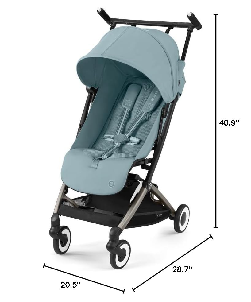 Cybex Libelle 2 Stormy Blue stroller ready for city travel