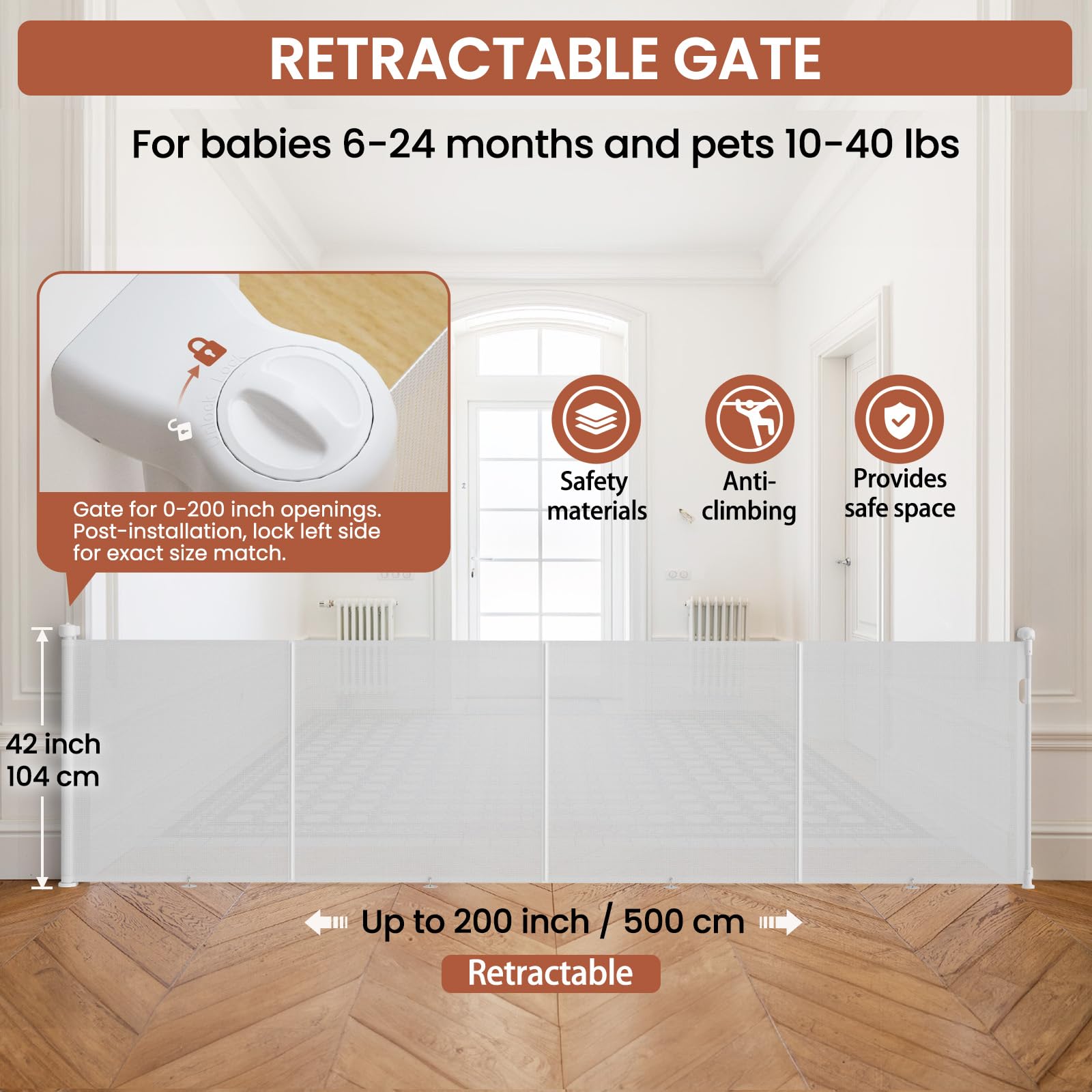 Cylrod mesh gate closeup soft enclosure emphasizes gentle protection for little ones.