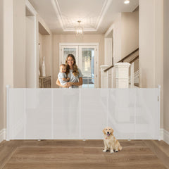 Cylrod upgrade retractable gate left lock enables one-handed passage.