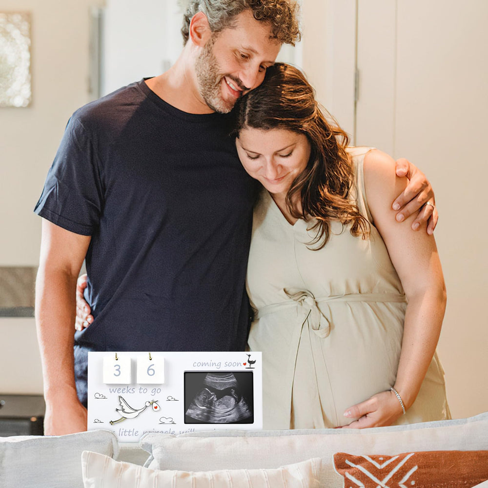 CypherX baby-sonogram-frame-stork-design highlights whimsical stork motif and arrival celebration.