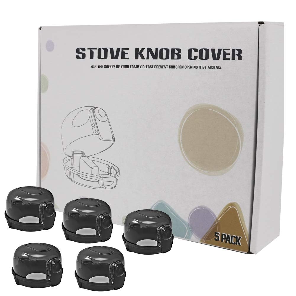 Cypropid 5-pack shown ready for multi-knob safety setup in kitchen.