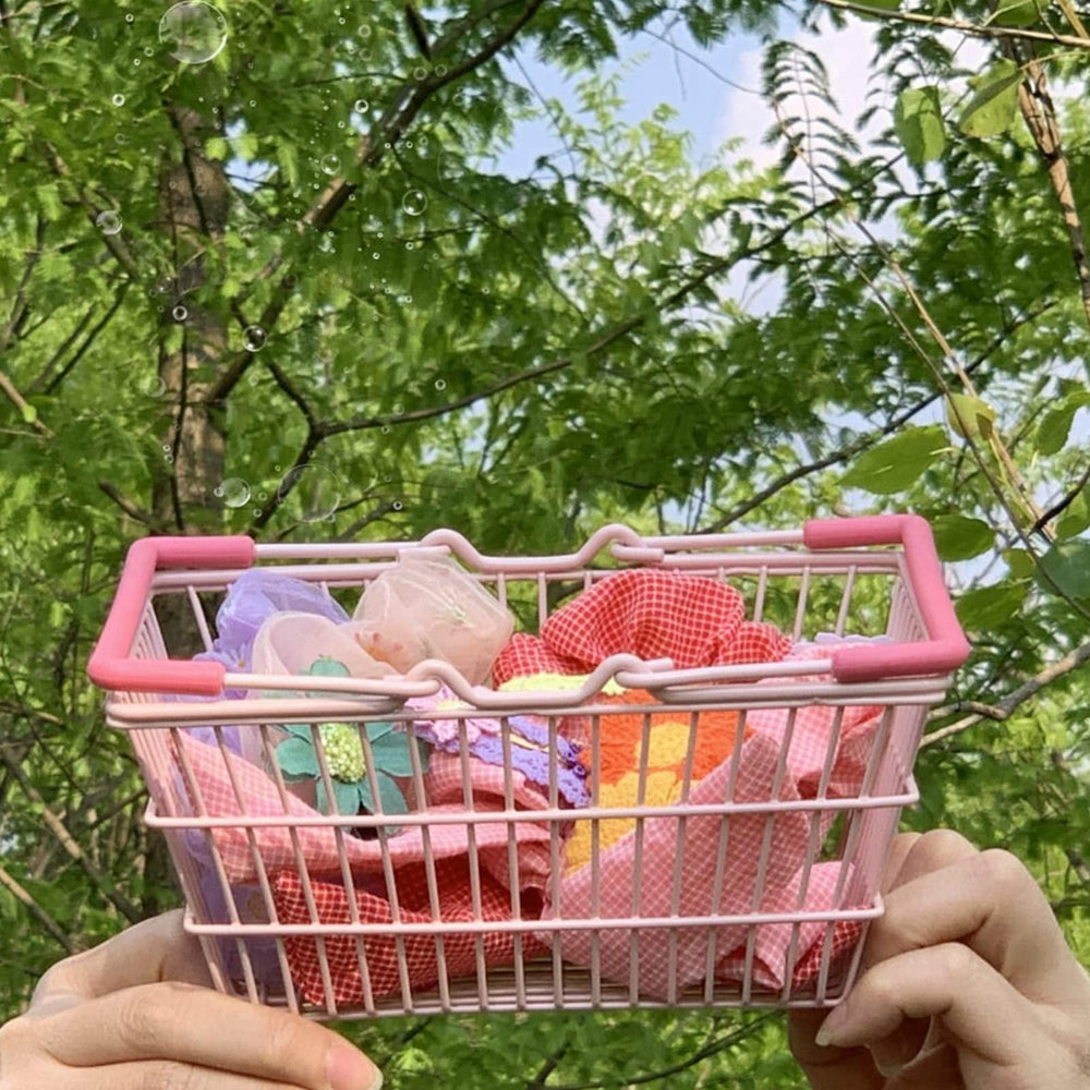 Cyrank mini pink basket easy to clean and maintain