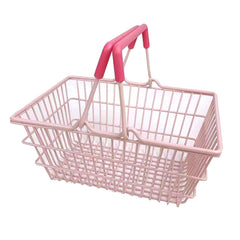 Cyrank mini pink basket front view for tidy toy organization