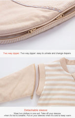 CYUURO sleep sack seatbelt slots highlight safe transfers between stroller and crib