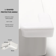 Czhotg white edge protectors on a table edge in an office setting for protection