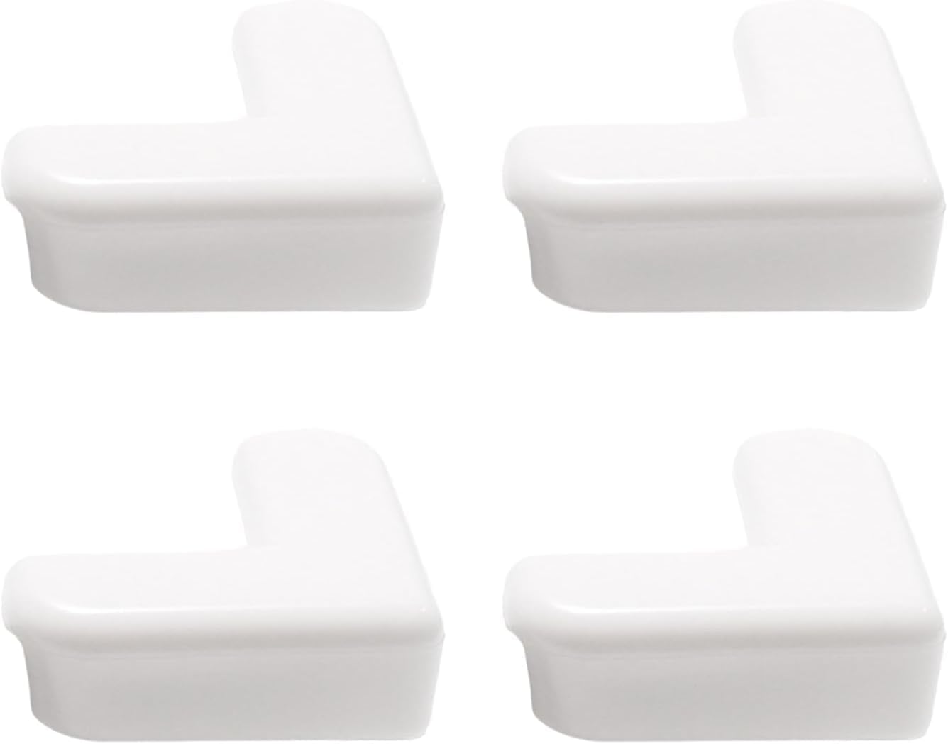 Czhotg white corner protectors on packaging front view show discreet design