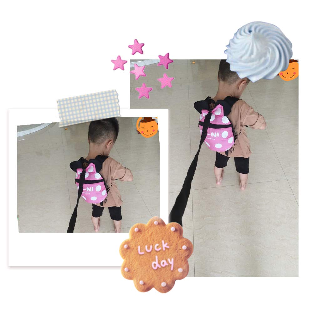 CZSYZCZS pink harness with leash helps toddlers learn walking while staying nearby