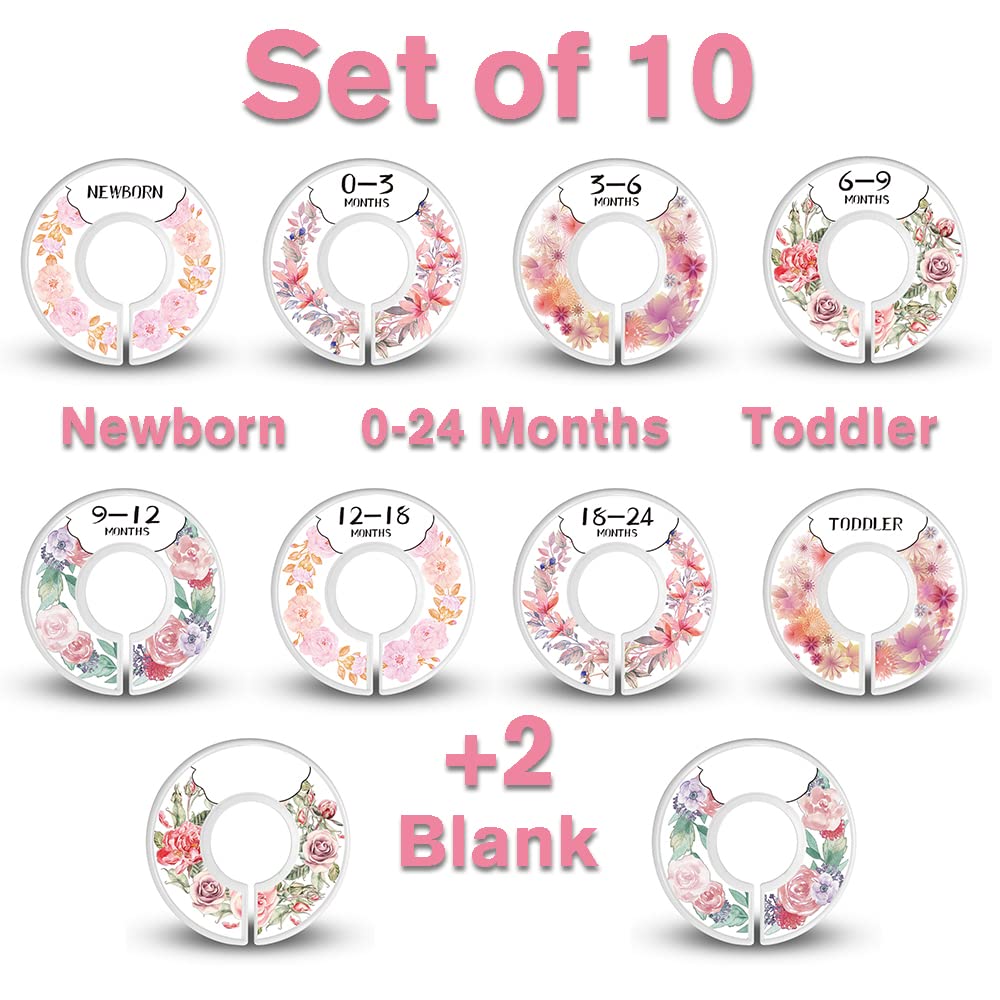 Dabancy floral 0-3m divider for fast visual sizing in nursery