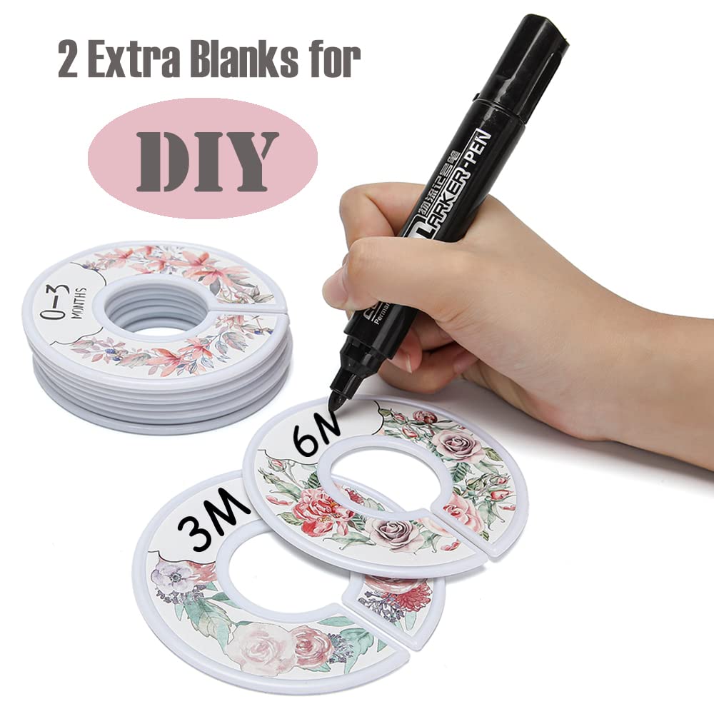 Dabancy floral 3-6m divider aids speedy size scanning