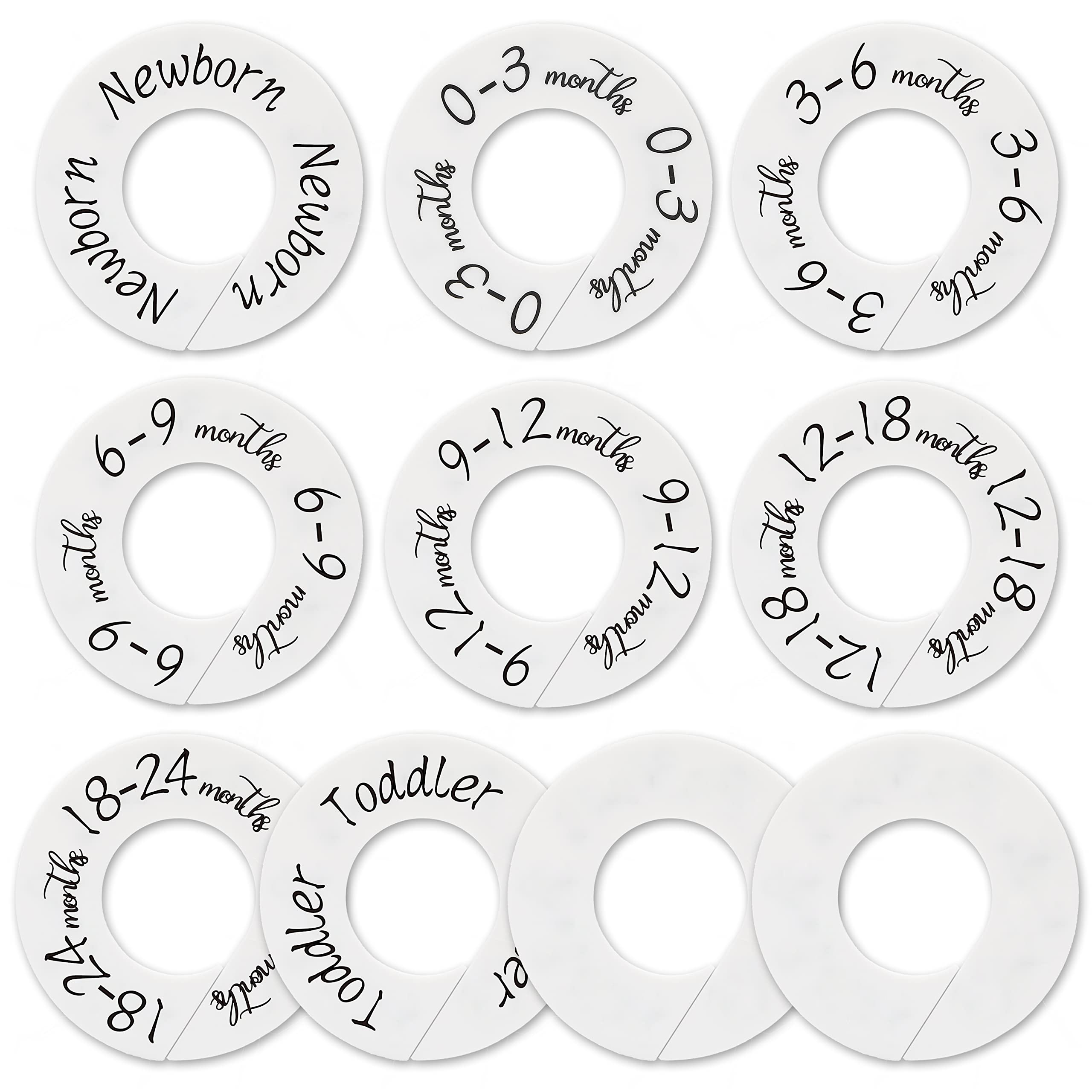 Dabancy baby closet dividers box view for at-a-glance organization in a gift box.