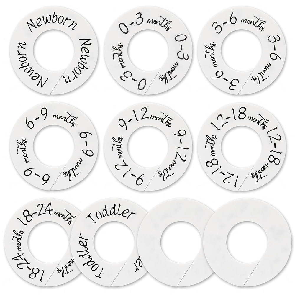 Dabancy baby closet dividers box view for at-a-glance organization in a gift box.