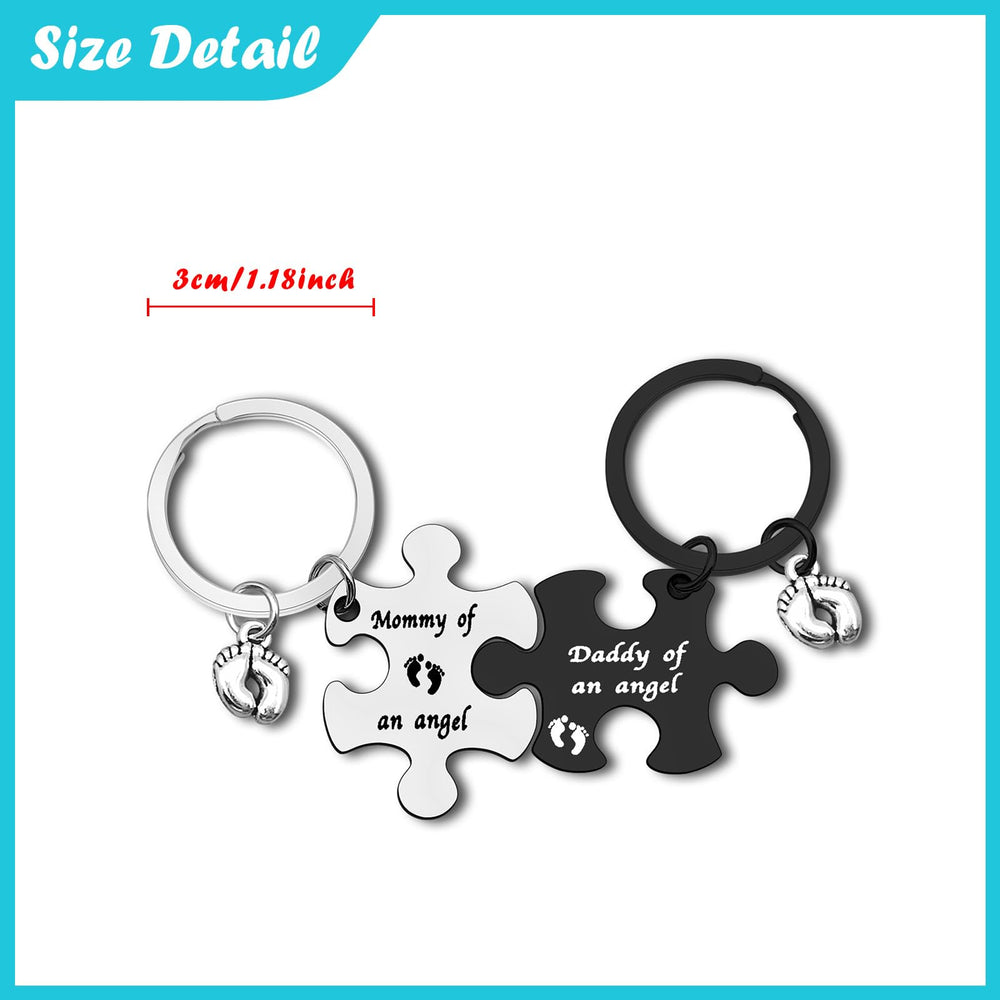 Dabihu Loss Memorial Keychain in brushed stainless steel with lasting shine