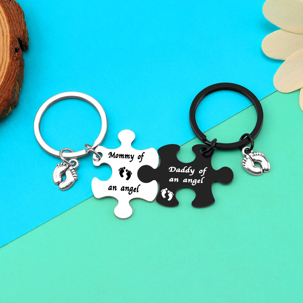 Closeup of the Dabihu Loss Memorial Keychain highlighting its smooth surface and durability