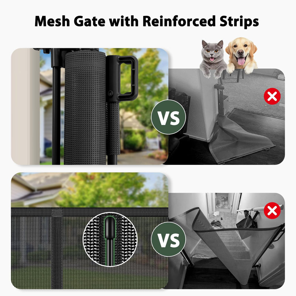 Dabormi breathable mesh demonstrates airflow while safely containing pets.