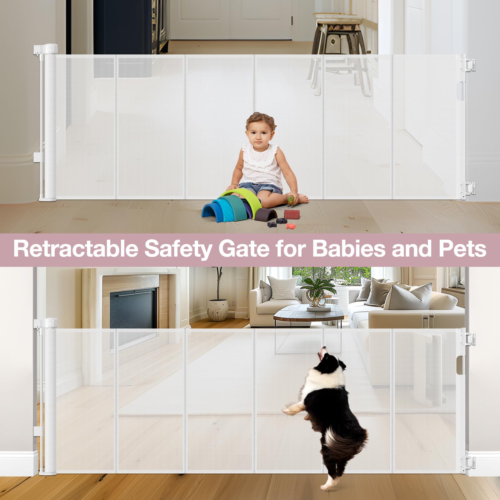 Dabormi child safety lock on gate offers secure closure for families.