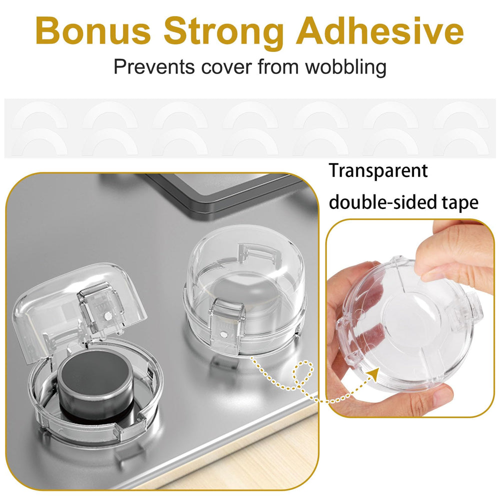 Dabormi clear-view knob cover in use preserves visibility during cooking
