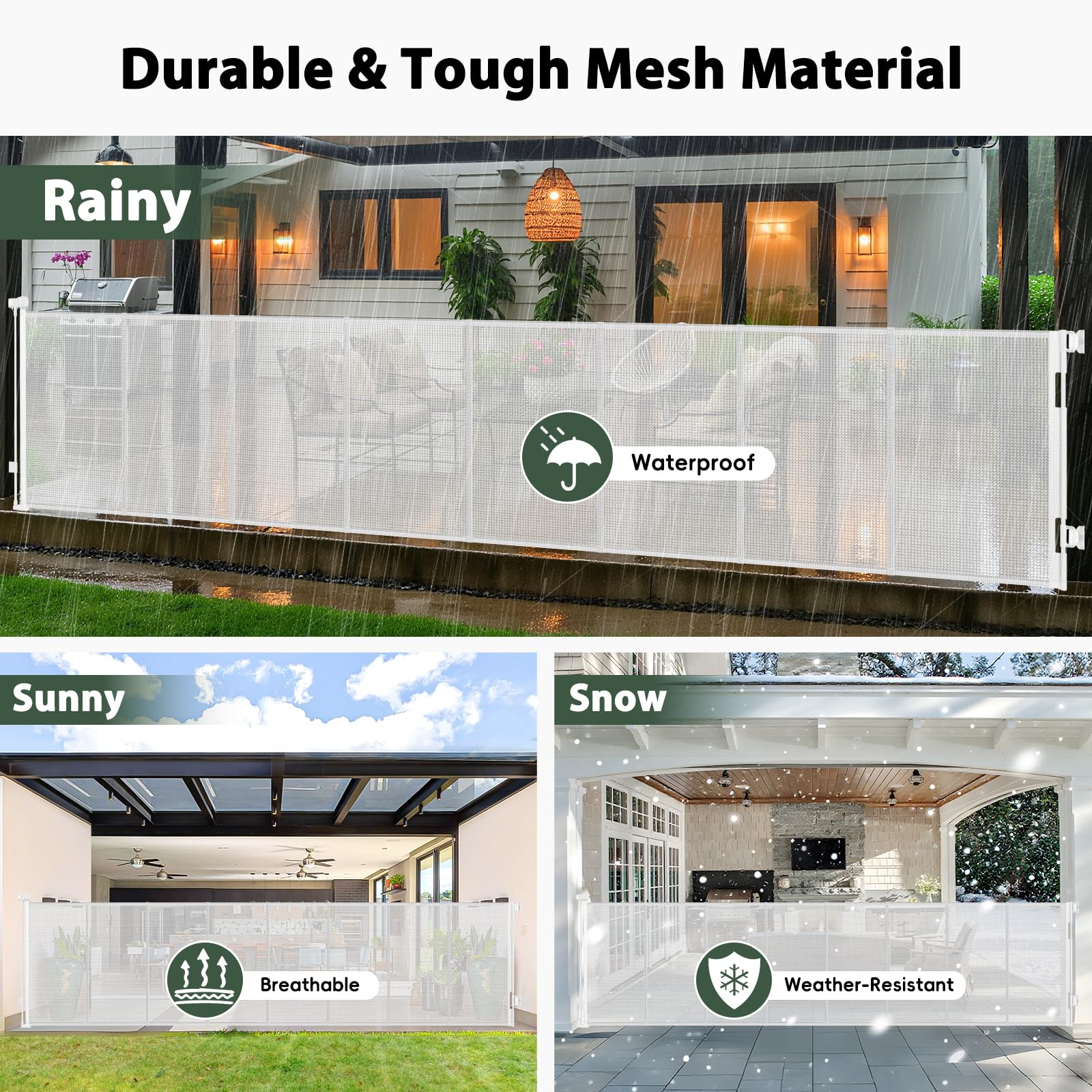 Dabormi quick installation fits uneven walls with adjustable hardware