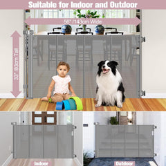 Dabormi gate extended at widest width suits large openings like decks or stairs