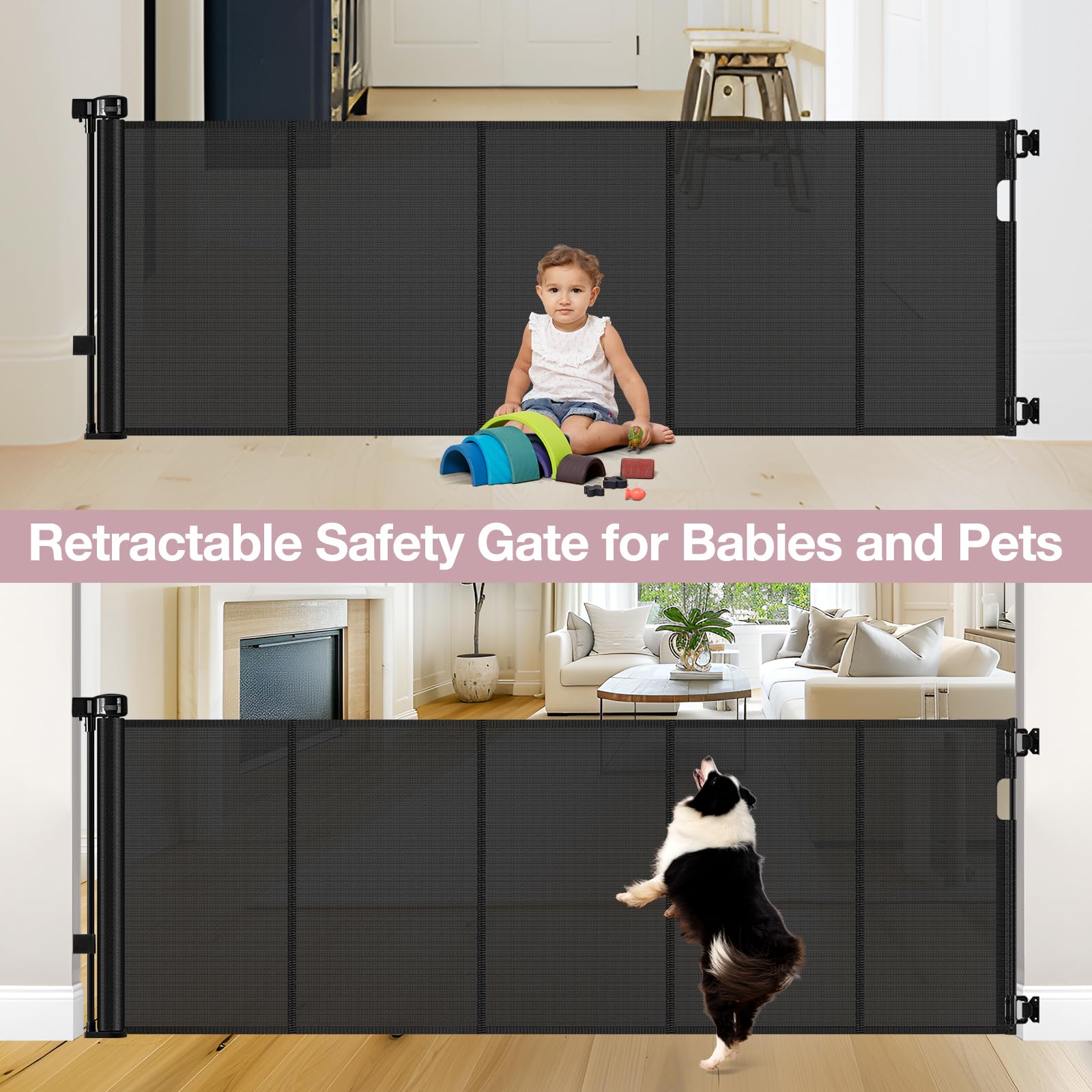 Dabormi gate deployed indoors and outdoors for versatile safety.