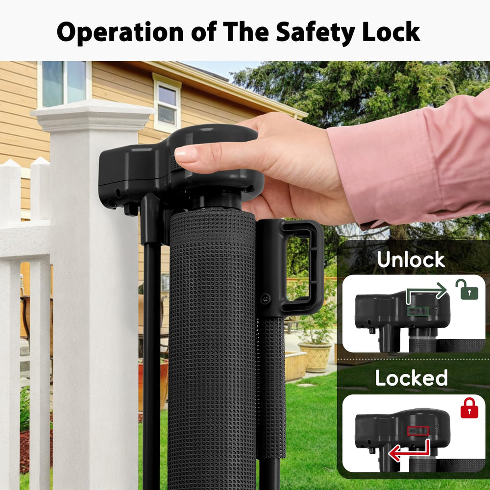 Dabormi outdoor gate resists weather for decks, patios, and driveways.