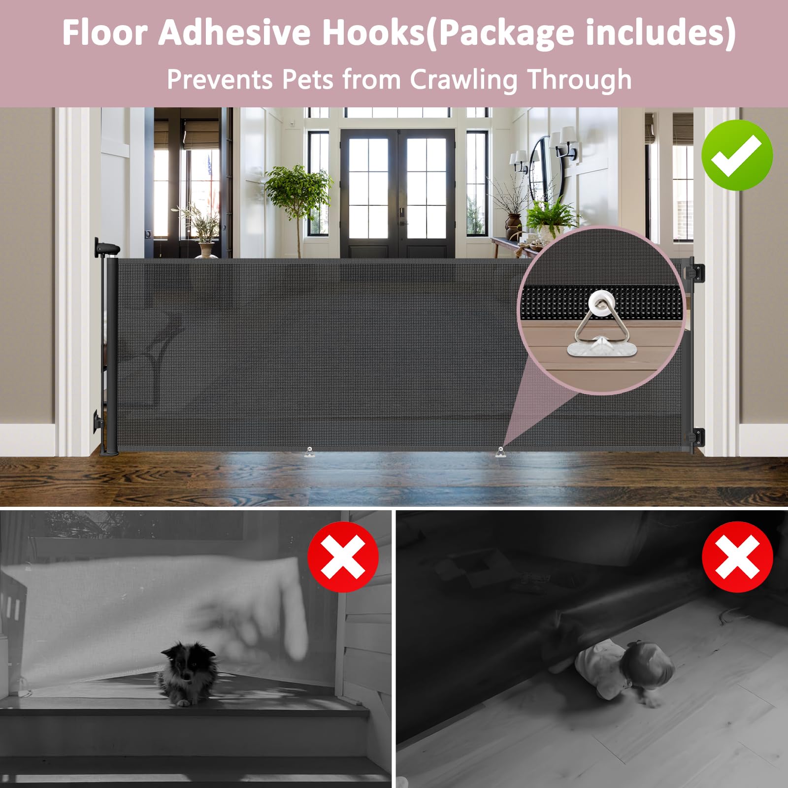 Dabormi safety lock adds easy, adult-controlled safety for curious kids and pets.