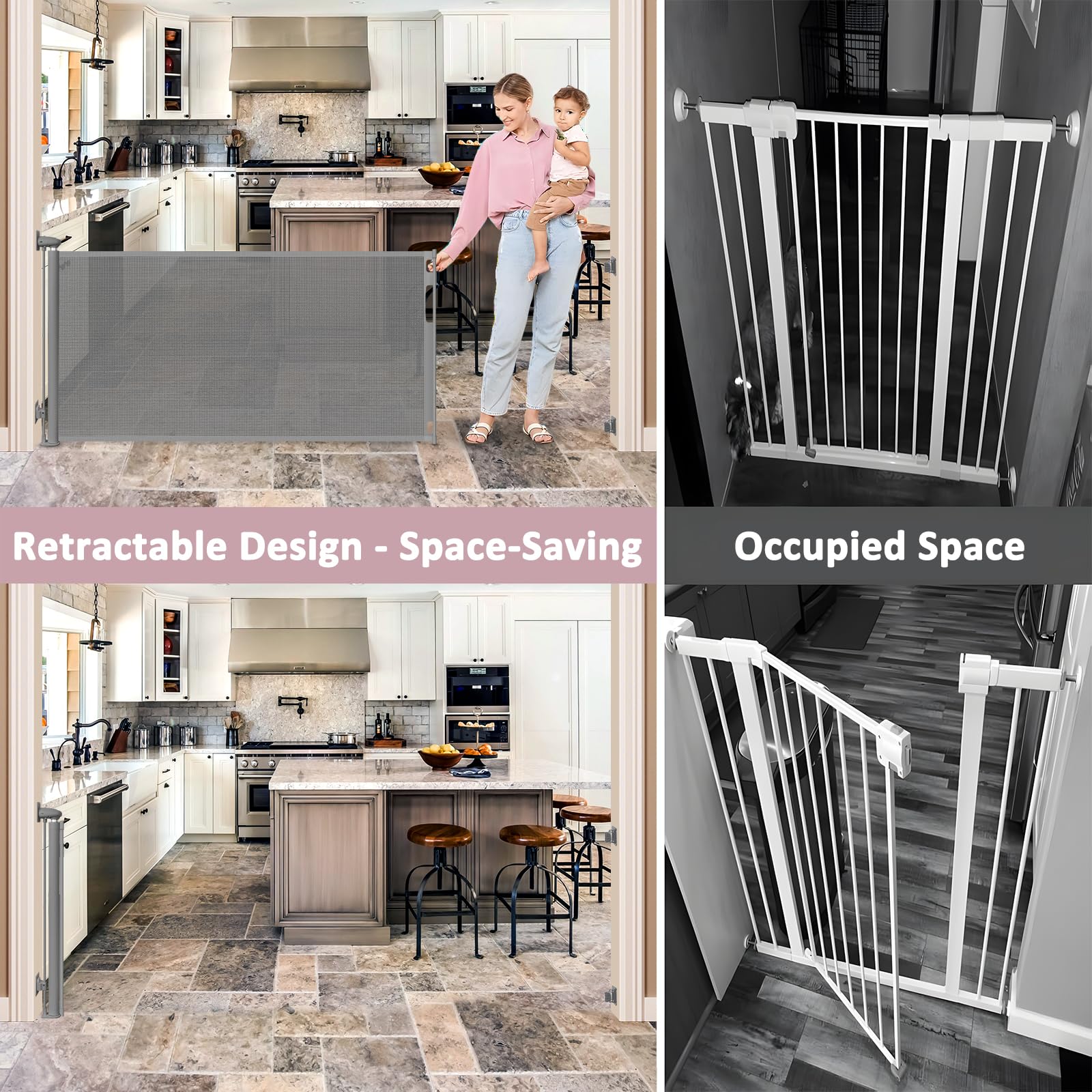 Dabormi soft mesh design provides visibility while containing pets indoors or outdoors.