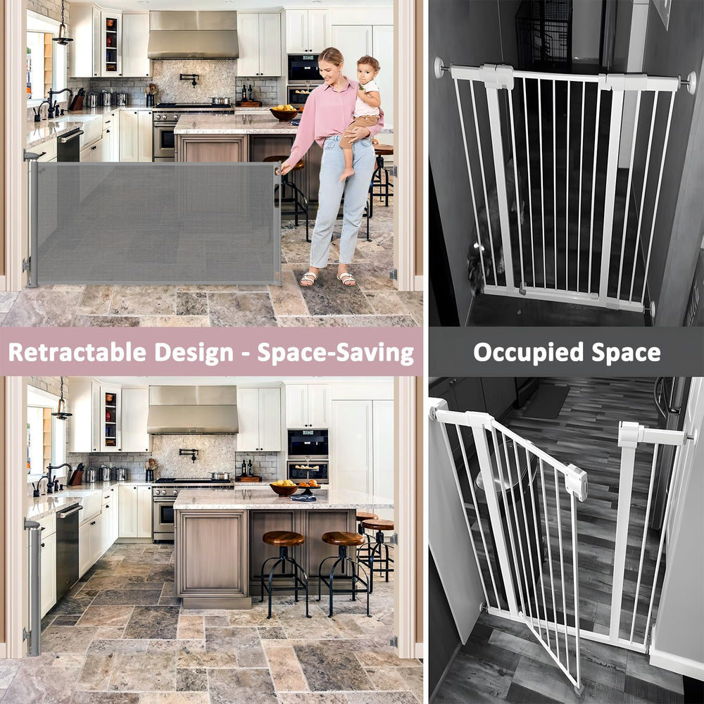 Dabormi soft mesh design provides visibility while containing pets indoors or outdoors.