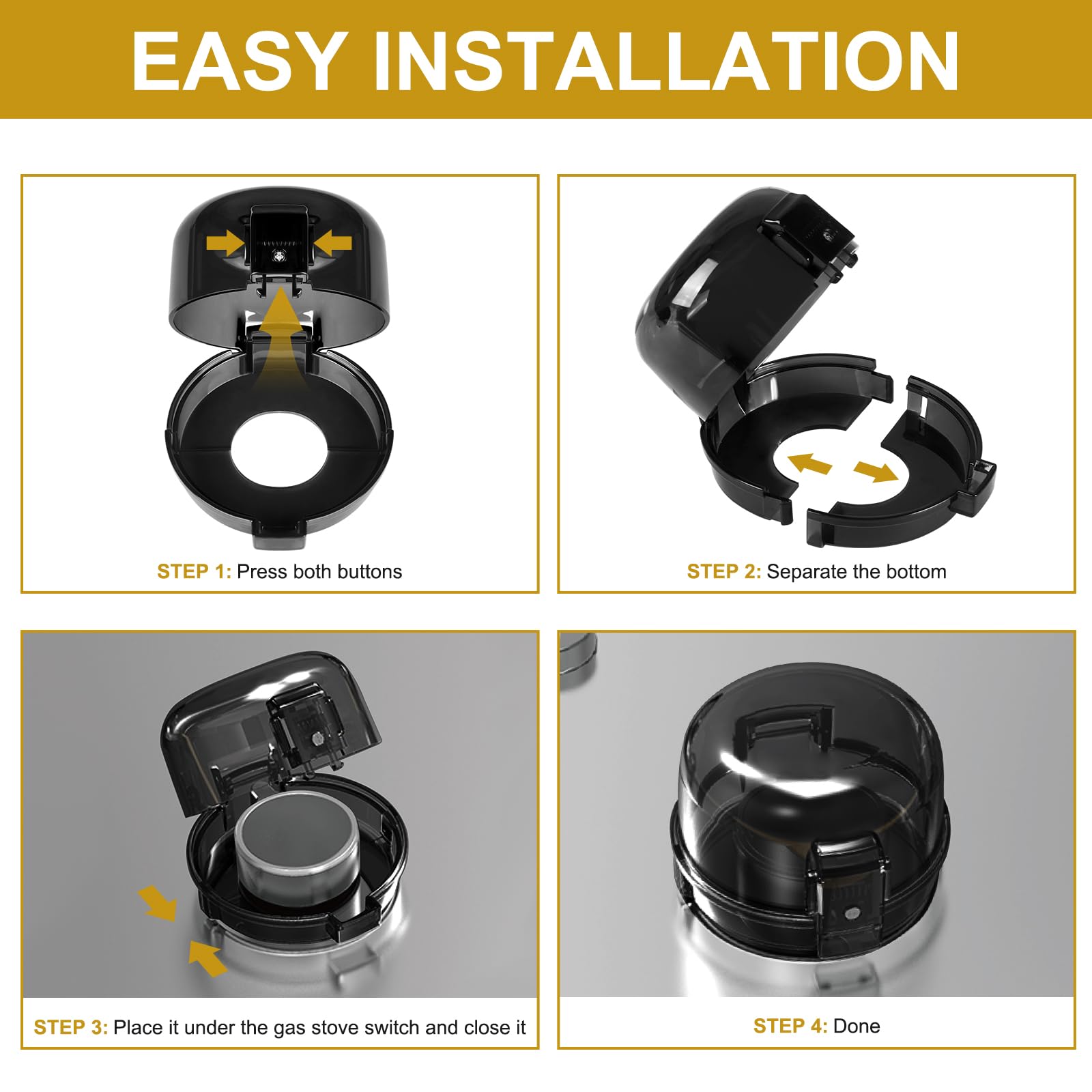 Dabormi stove knob covers dual-key design allows easy adult access