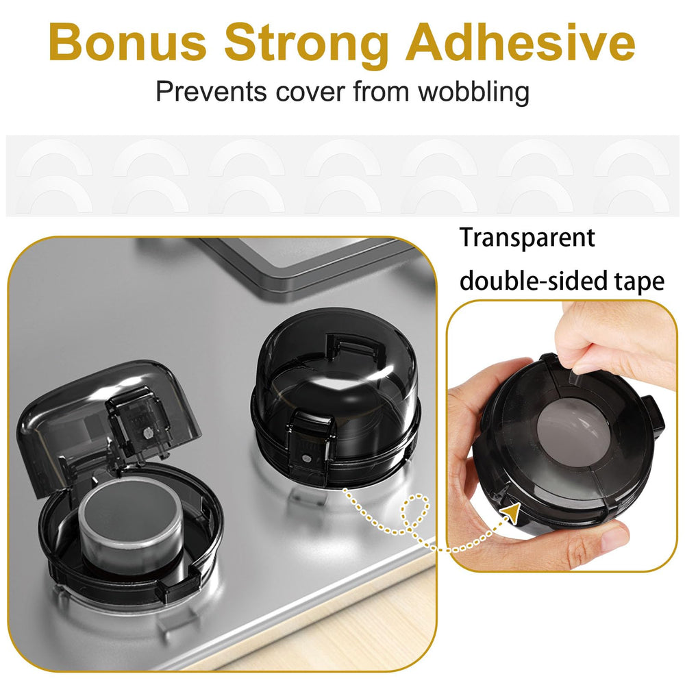 Dabormi stove knob covers durable transparent material blends with decor