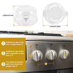 Dabormi universal-size stove knob covers fit most gas knobs