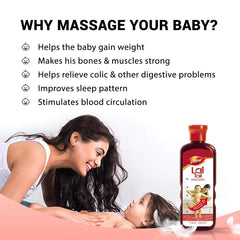 Dabur Lal Tail brand trust highlights Ayurvedic care during infant massage routines.
