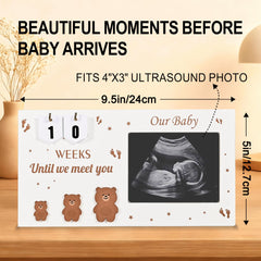 DACO MIN pregnancy countdown numbers cards for week-by-week tracking