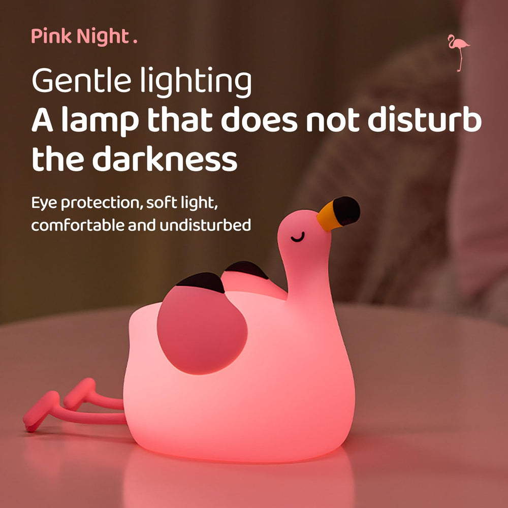 DADYLOBO pink flamingo night light bedside lamp enhances kids room decor