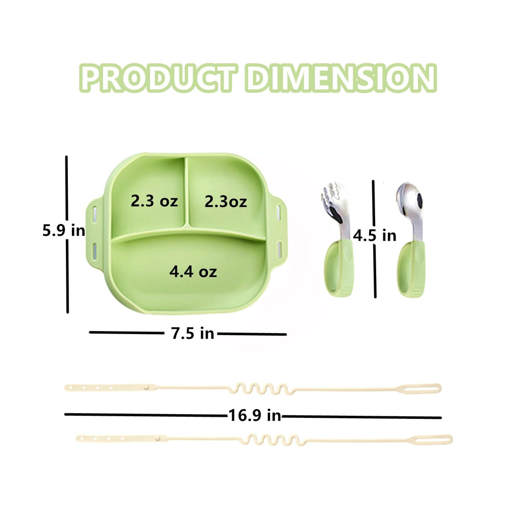 DAECHAO baby spoons with silicone handles offer gentle, safe feeding during self-feeding.