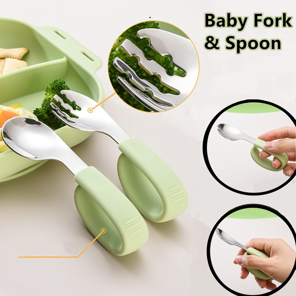 DAECHAO suction cups grip the plate, helping prevent overturns during messy meals.