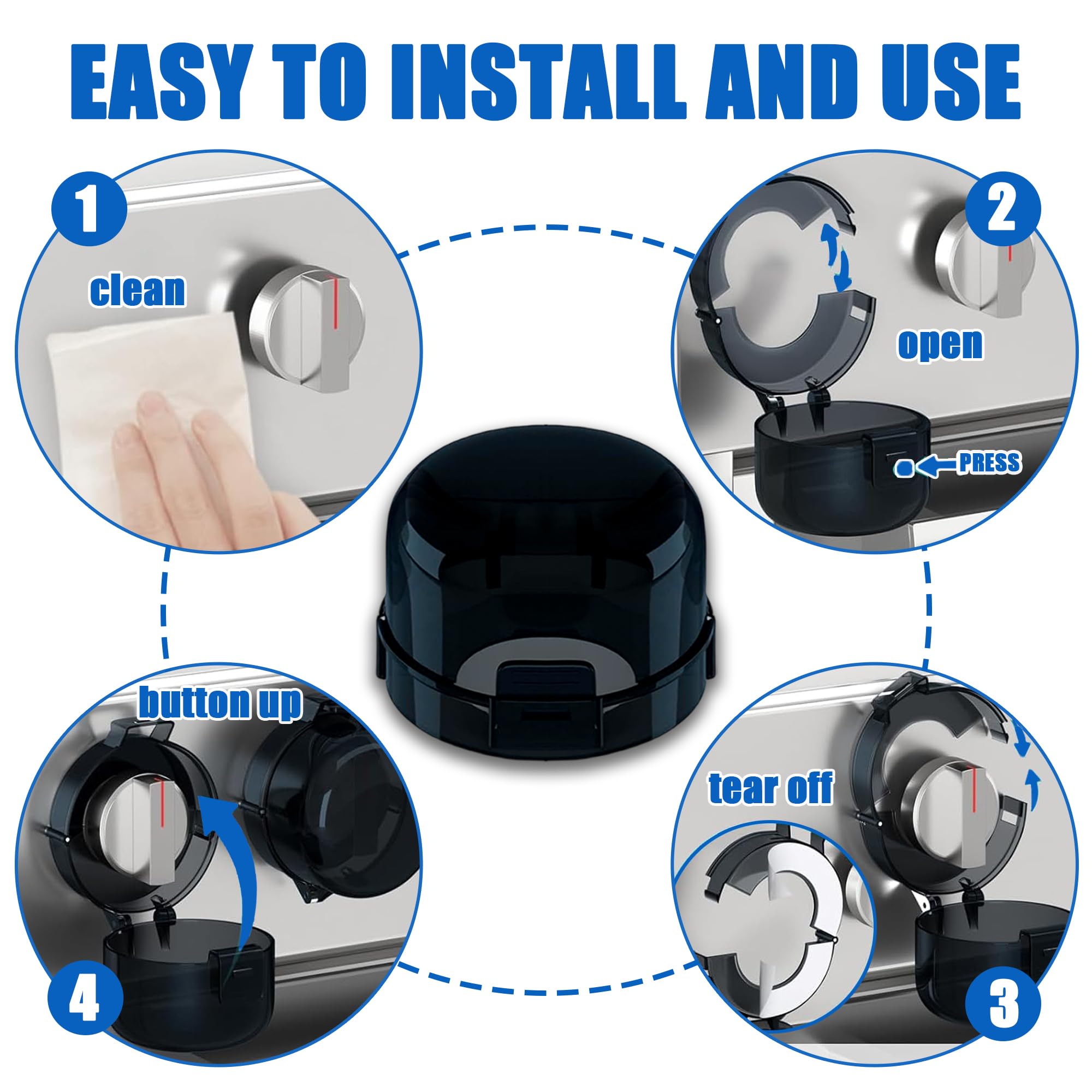 DAFUWENG adhesive removal leaves no residue after detaching from stove surface.