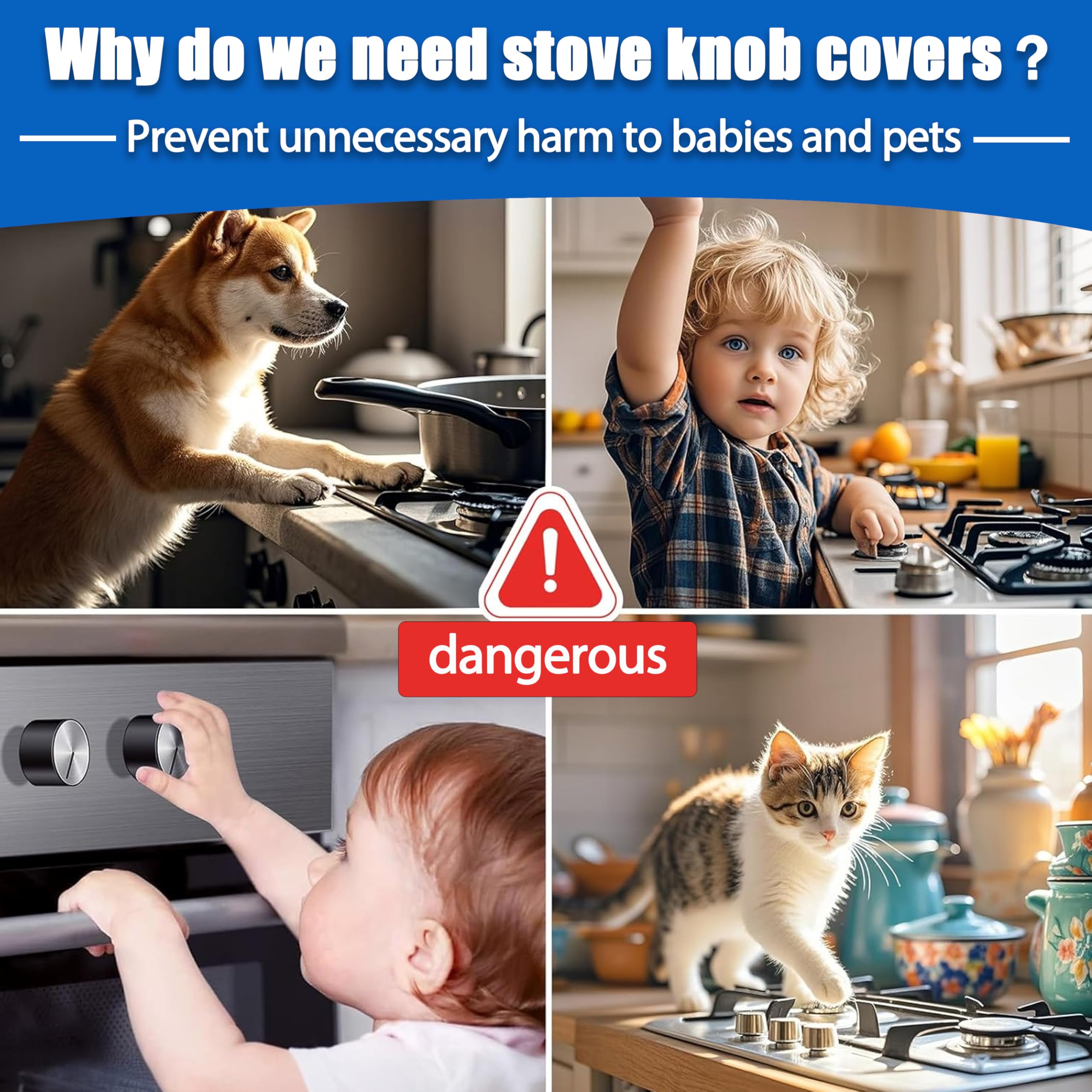 DAFUWENG kids and pets safe kitchen solution reduces curious touches during meals.