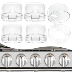 DAFUWENG stove knob covers closeup shows clear view and safety.