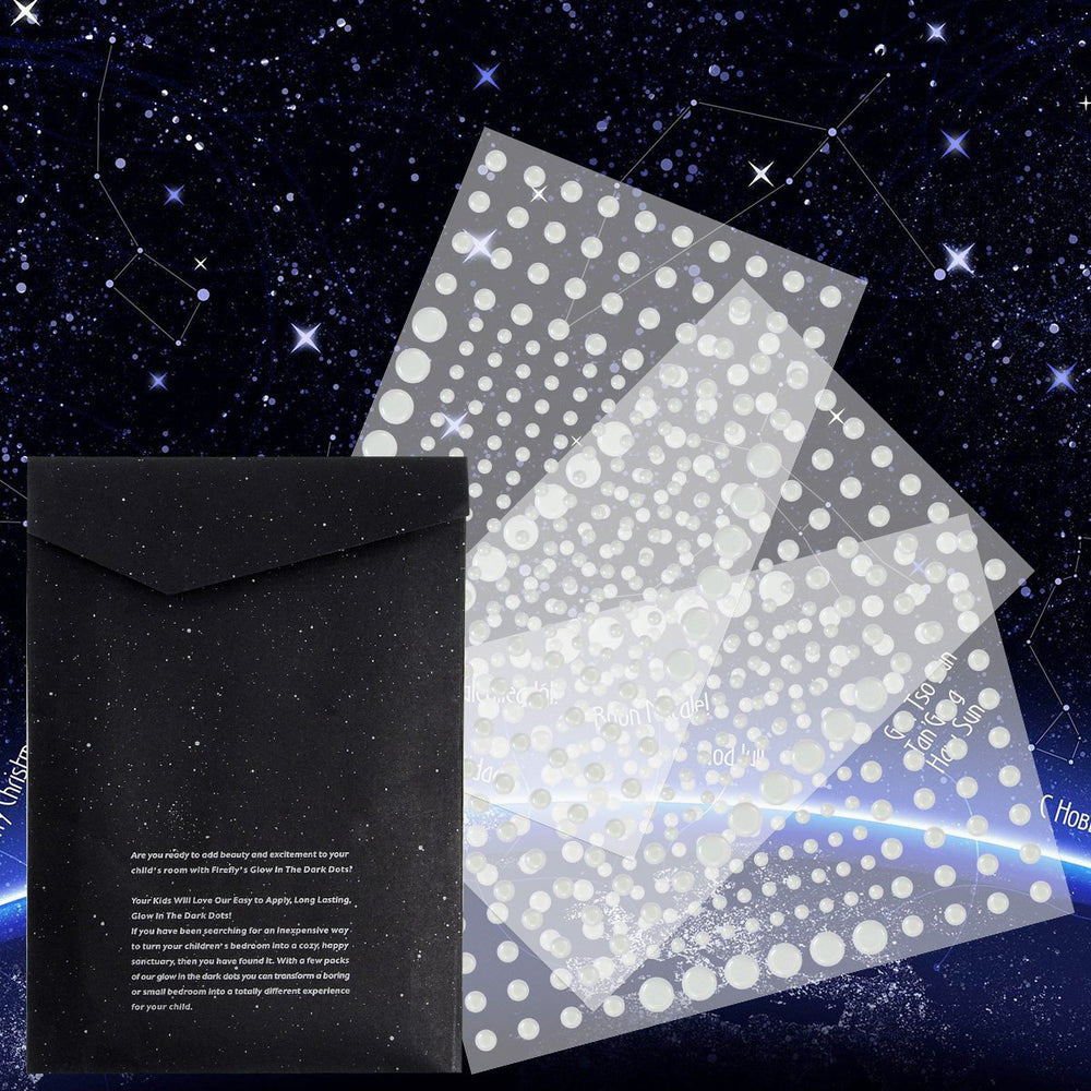 DAGOU 3D domed stars on wall add depth and a lifelike ceiling glow.