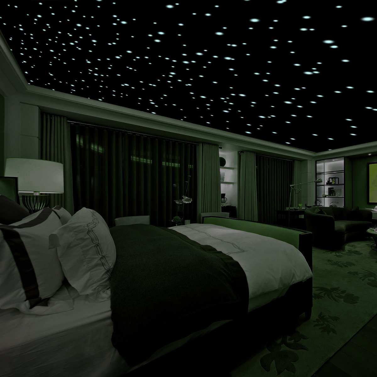 Dagou domed glow-stars 606 pieces create a realistic starry ceiling glow for bedtime magic