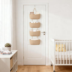 Dahey adjustable rope suspension adapts to door thickness for versatile mounting.
