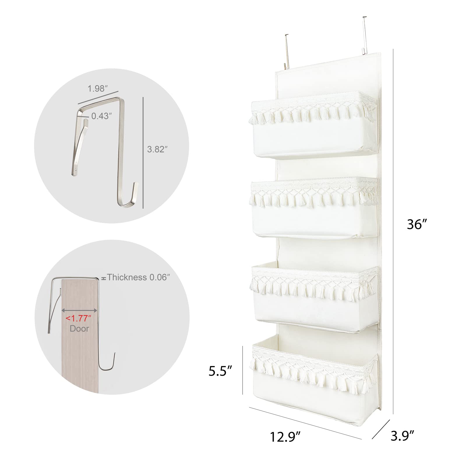 Dahey baby essentials storage keeps diapers and toiletries within arm's reach.