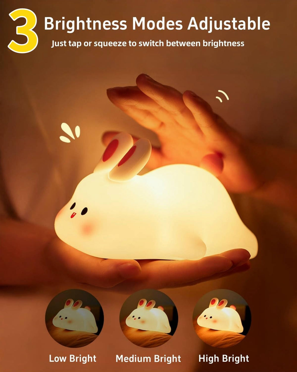 Daixinde night light 30-minute timer interface shows auto-off feature