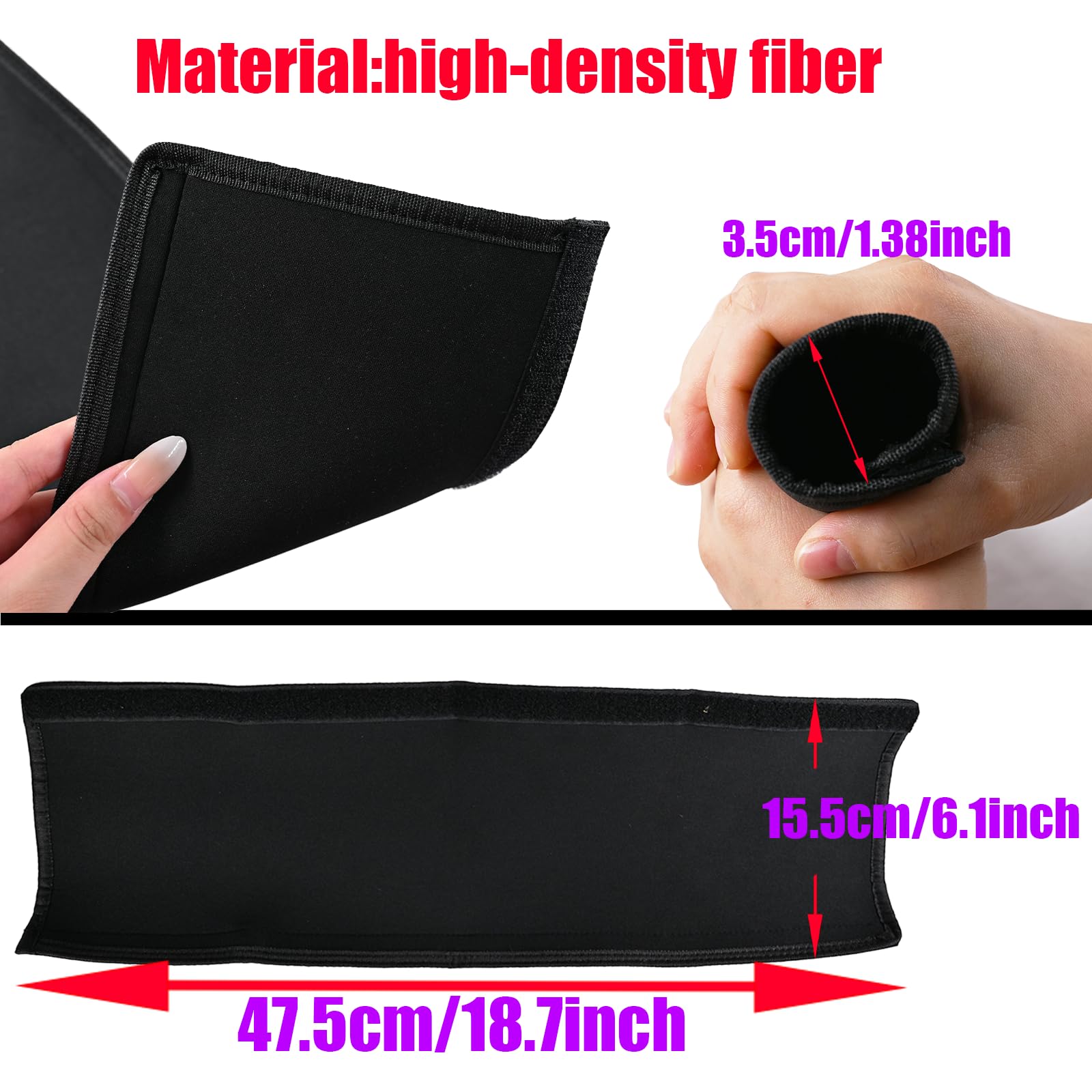 Dakexiong universal stroller handle cover closeup shows soft material protecting hands and reducing heat.