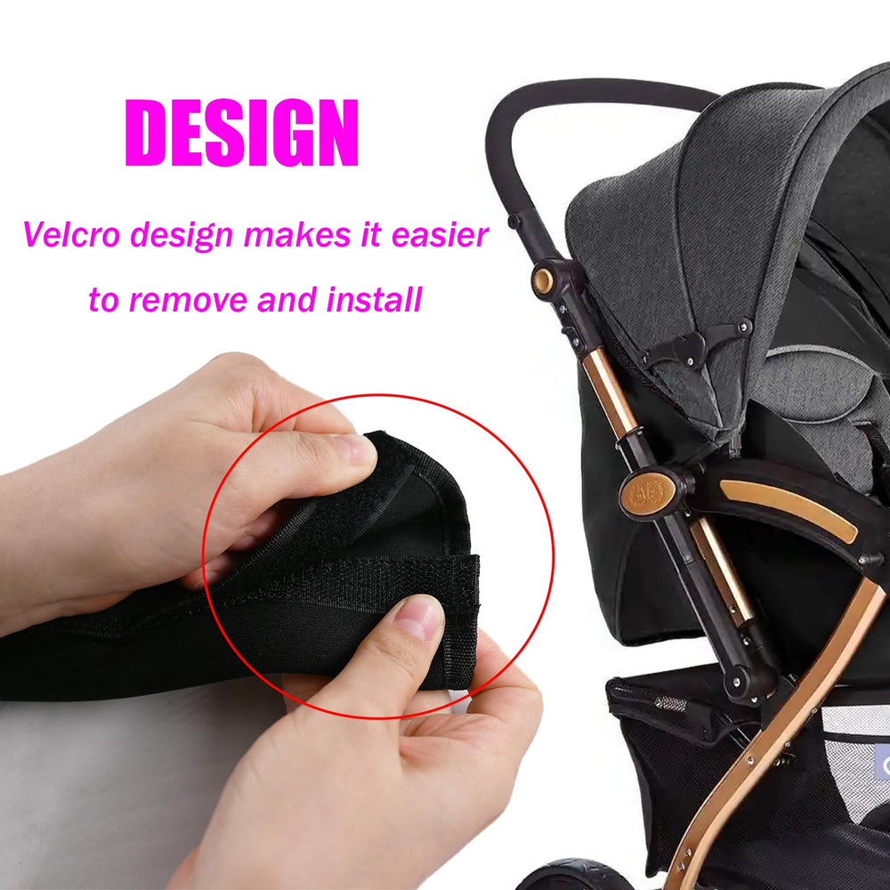 Dakexiong universal stroller handle cover dust protection emphasizes guarding against dust and pollen on city walks.