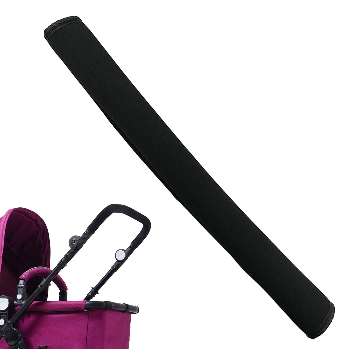 Dakexiong universal stroller handle cover extended view highlights dust-proof protection for hands during daily walks.