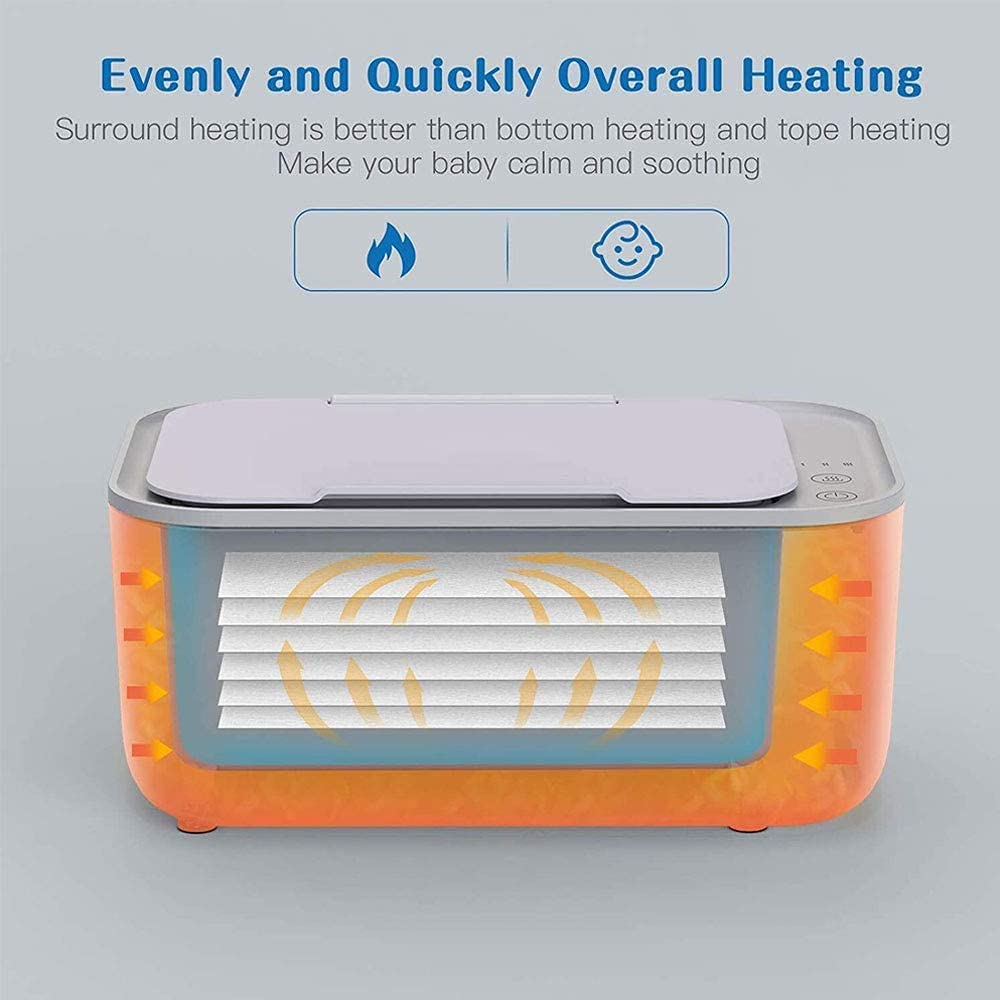 Dakong Deluxe wipe warmer temperature modes provide customizable warmth for quick diaper changes.