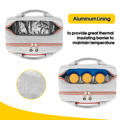 Damero bag with aluminum foil lining supports milk-temperature-friendly storage on the go.